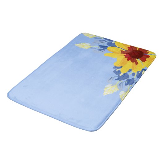 Spring Bathroom Decor met Bluebonnets Badmat (Gekanteld)