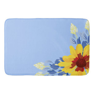 Spring Bathroom Decor met Bluebonnets Badmat