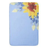 Spring Bathroom Decor met Bluebonnets Badmat (Voorkant Verticaal)