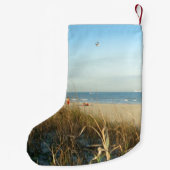 Spring Beach Scene No. 3 Custom Kleine Kerstsok (Achterkant)