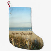 Spring Beach Scene No. 3 Custom Kleine Kerstsok (Voorkant)