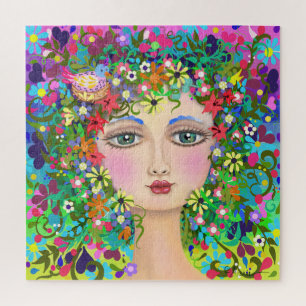 Spring   Beautiful Face Legpuzzel