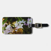 Spring Beauty a Paarse Wildflower Abstract Bagagelabel (Voorkant horizontaal)