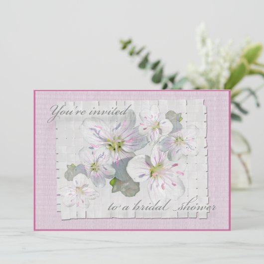 Spring Beauty Bridal Shower Kaart (Staand voorkant)