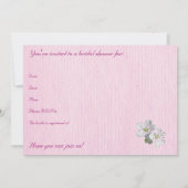 Spring Beauty Bridal Shower Kaart (Achterkant)