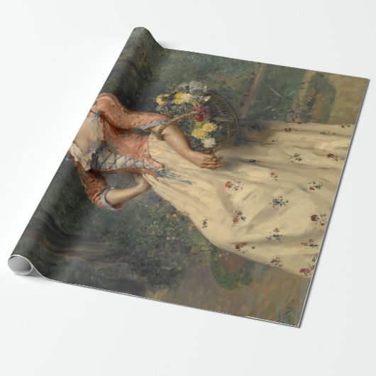 Spring Beauty (door Raimundo de Madrazo y Garreta) Cadeaupapier (Uitgerold)