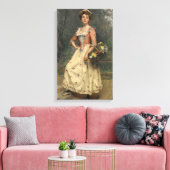 Spring Beauty (door Raimundo de Madrazo y Garreta) Canvas Afdruk (Insitu (Woonkamer))