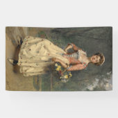 Spring Beauty (door Raimundo de Madrazo y Garreta) Spandoek (Horizontaal)