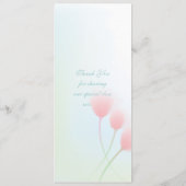 Spring Beauty Menu (Achterkant)