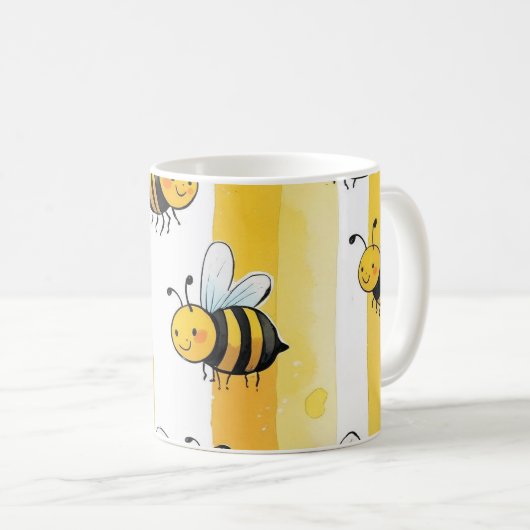Spring,Bee,Kids Friendly,mug Koffiemok (Voorkant rechts)
