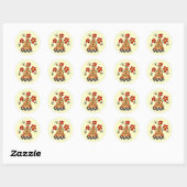 Spring Beehive Ronde Sticker (Vel)