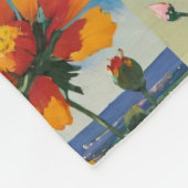 Spring Bijen en Wildflowers Patchwork Fleece Deken (Hoek)