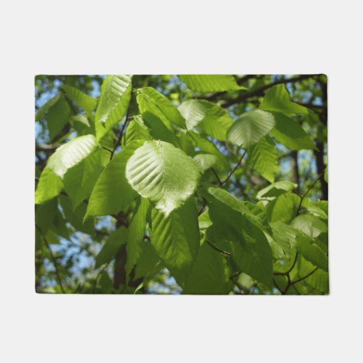 Spring Birch Leaves Green Tree Deurmat (Voorkant)