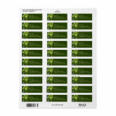 Spring Birch Leaves Green Tree Etiket (Full Sheet)
