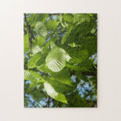 Spring Birch Leaves Green Tree Legpuzzel (Verticaal)