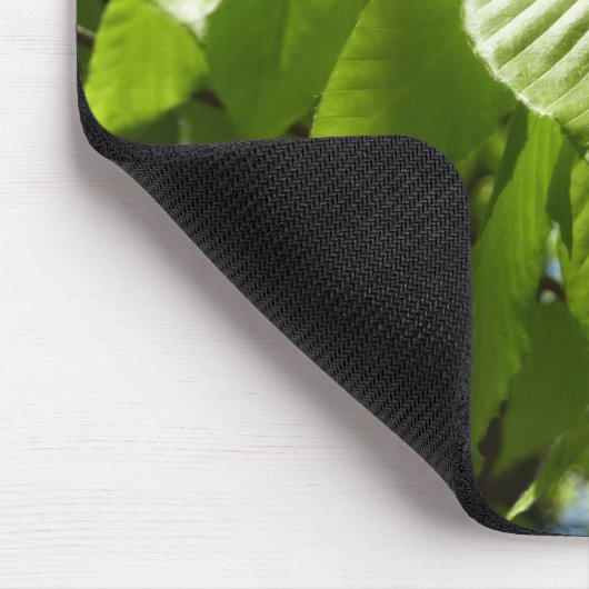 Spring Birch Leaves Green Tree Muismat (Hoek)