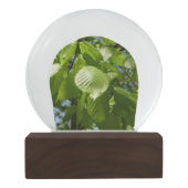 Spring Birch Leaves Green Tree Sneeuwbol (Achterkant)