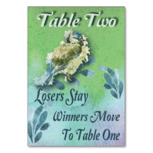 Spring Bird Bunco Tafel Twee Waterverf