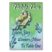 Spring Bird Bunco Tafel Twee Waterverf Kaart (Achterkant)