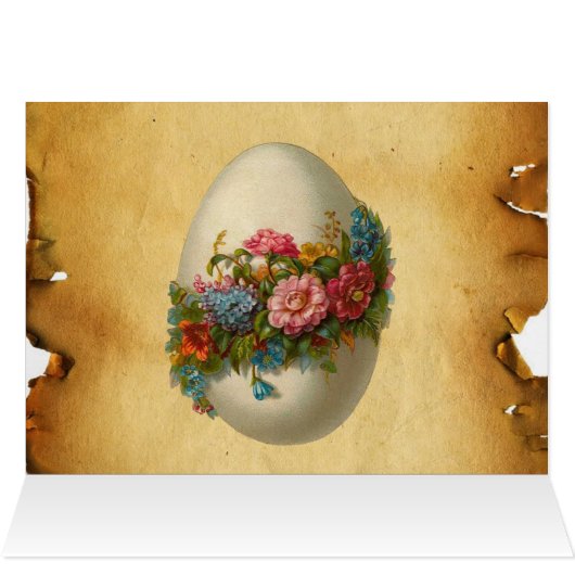 SPRING BIRD, FLOWER TREE, paaseiperkament (Binnen Horizontaal (Boven))