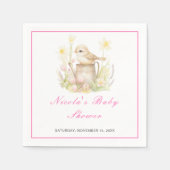 Spring Bird Watering Can Baby shower Servet (Voorkant)