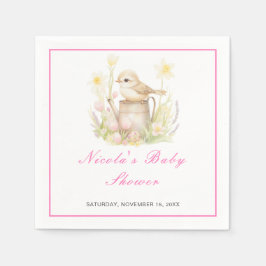 Spring Bird Watering Can Baby shower Servet