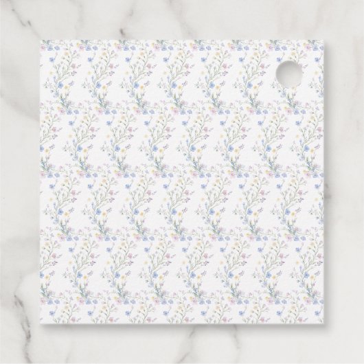 Spring Birds Baby Shower Bedankjes Labels (Achterkant)