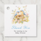 Spring Birds Baby Shower Bedankjes Labels (Voorkant)