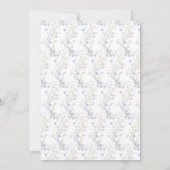 Spring Birds Baby shower Bingo Kaart (Achterkant)