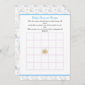 Spring Birds Baby shower Bingo Kaart (Voorkant / Achterkant)