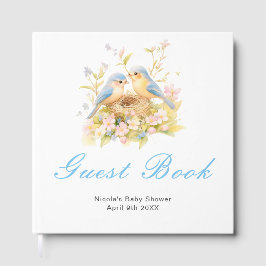 Spring Birds Baby Shower Guest Book Gastenboek