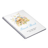 Spring Birds Baby Shower Guest Book Notitieboek (Rechterzijde)
