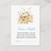 Spring Birds Baby shower Luierkrabbel Informatiekaartje (Voorkant)
