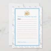 Spring Birds Baby ShowerAdvieslijst Kaart (Voorkant)