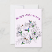 Spring Birds Jubileum Kaart (Voorkant)