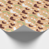 Spring Birds Love Couple Sweet Chocolate Heart Cadeaupapier (Hoek)