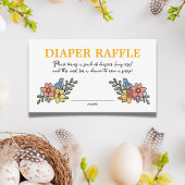 Spring Birds Luier Raffle Baby shower Informatiekaartje