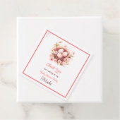 Spring Birds Nest Baby Shower Bedankjes Labels (In situ)