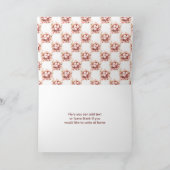 Spring Birds Nest Baby shower Bedankkaart (Binnen)