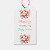 Spring Birds Nest Baby shower Cadeaulabel (Voorkant)