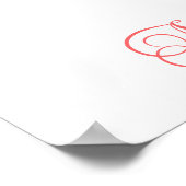 Spring Birds Nest Baby shower Poster (Hoek)