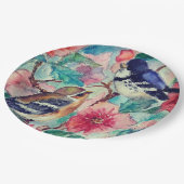 Spring Birds Papieren Borden - Schilderen Papieren Bordje (Gekanteld)