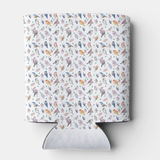 Spring Birds Pattern Blikjeskoeler (Achterkant)