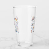 Spring Birds Pattern Glas (Rechts)
