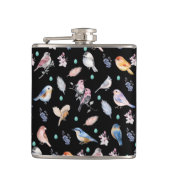 Spring Birds Pattern Heupfles (Voorkant)