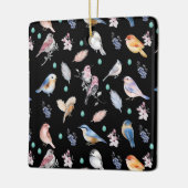 Spring Birds Pattern Keramisch Ornament (Links)