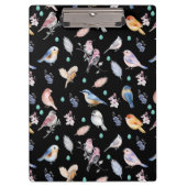 Spring Birds Pattern Klembord (Voorkant)