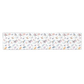 Spring Birds Pattern Korte Tafelloper (Horizontaal)