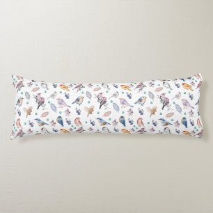 Spring Birds Pattern Lichaamskussen