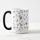Spring Birds Pattern Magische Mok (Links)